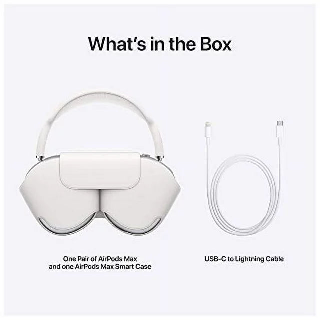 Linova™ AirPods Max: Wireless Over-Ear Headphones with Case, SD Card, Aux, Microphone & Stereo Sound for iPhone, PC, TV, Gaming