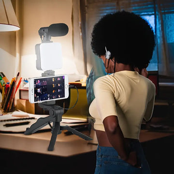 Linova™ 5-in-1 LED Fill Light Stand for Selfies, Vlogging & Interviews
