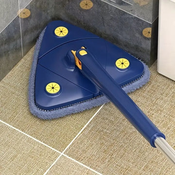 Linova™ 360° Rotating Mop Set - Long Handle, Hands-free Squeeze, Wet/Dry for Floors, Walls, Ceilings & Glass
