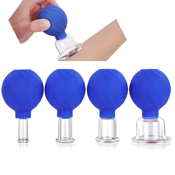 Linova™ 4 Cups Anticellulite Medical Glass Facial & Body Vacuum Therapy