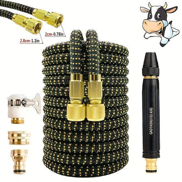 Linova™ 3-in-1 Expandable Garden Hose Set with High Pressure & Car Wash Spray Gun